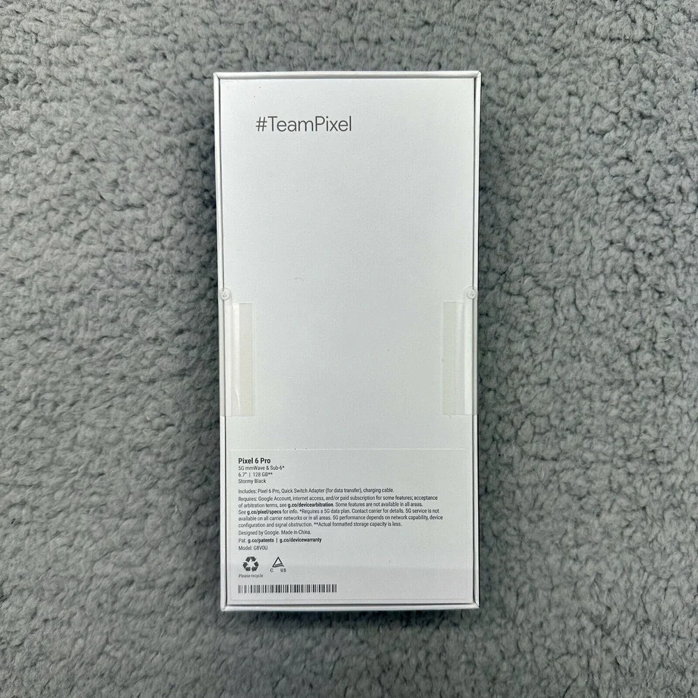 NISP Google Pixel 6 Pro 6.7 128GB Stormy Black (Unlocked) GA03149-US 5G & Sub-6